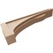 Ekena Millwork 5"W x 30"D x 10"H Thin Viola Rough Cedar Woodgrain TimberThane Corbel, Primed Tan CORUR05X30X10VIORCPR - alternate 2